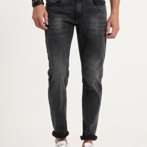 Grey Men's Grey Skinny Fit Jeans