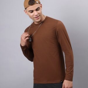 Brown T-shirt full sleeves T-shirt