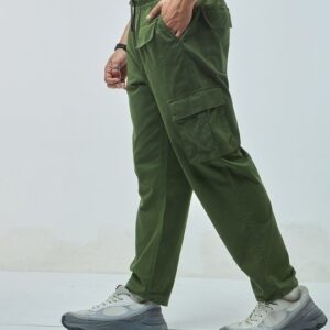 Green Oversized Cargo Pants | Comfortable and fit