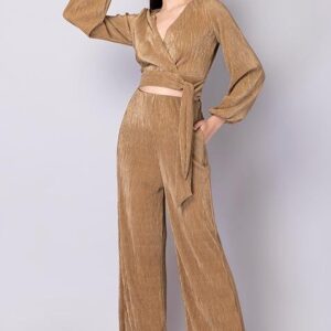 Wrap Top And Trousers Co-ord Set