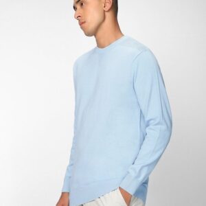 Blue Sweater | relaxed-fit Sweater