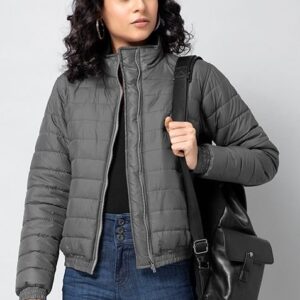 Boxy Cropped Puffer Jacket, fit and fashionable
