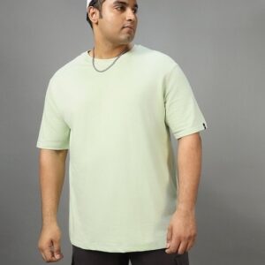 Green Super Loose Fit Plus Size T-shirt