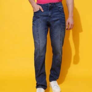 Blue Washed Jeans | Mid Blue Denim Jeans