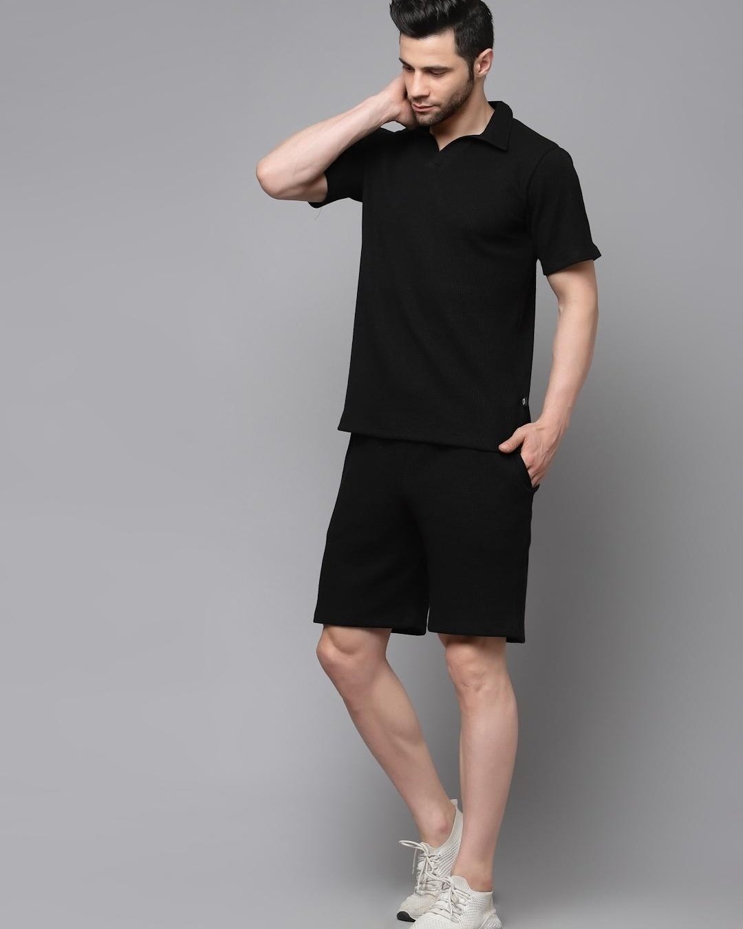 Black Slim Fit Co-ordinates | designed for men and women