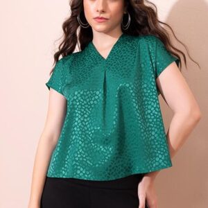 Collared Kimono Sleeve Blouse