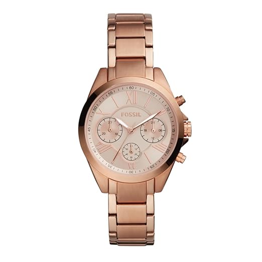 Fashion Analog Rose Gold Dial Women's Watch