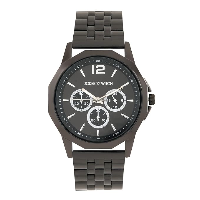 & Witch Daytona Metallic Strap Analogue Watch for Men