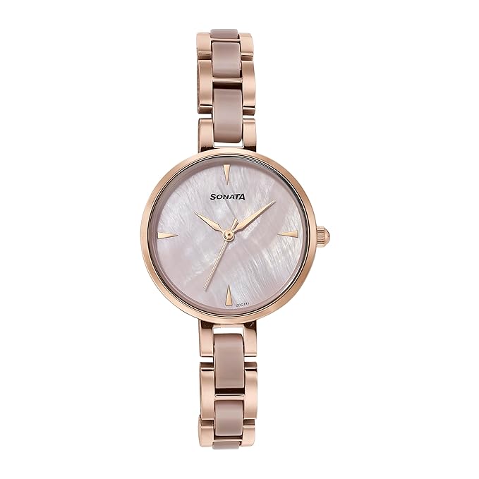 Quartz Analog Mother of Pearl Dial
