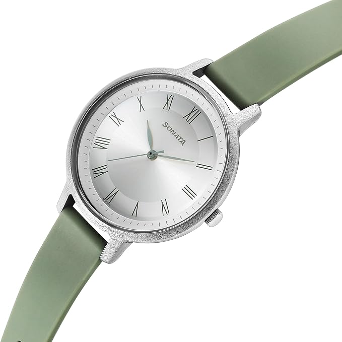 Polyurethane Silver Dial Analog Watch - Image 2