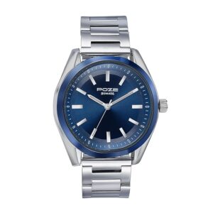 Poze Analog Quartz Blue Dial Watch for Men
