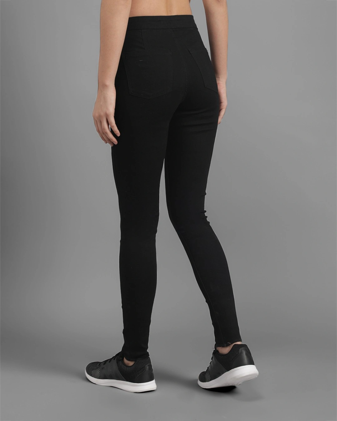 Black High Rise Skinny Fit Jeans - Image 2
