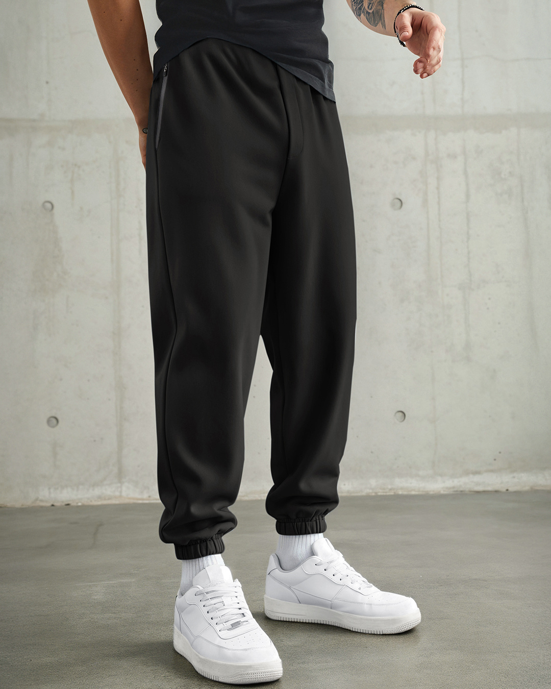 Men's Black Oversized Joggers Online