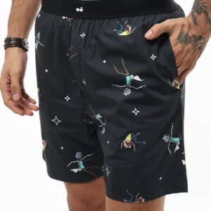 Men's Black Rick & Morty All Over Printed Boxers Online in India