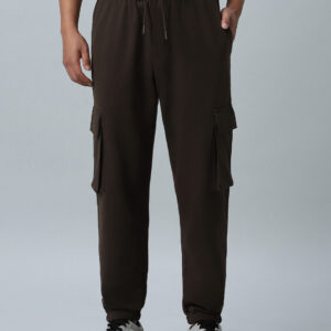 Men's Brown Oversized Cargo Joggers Online