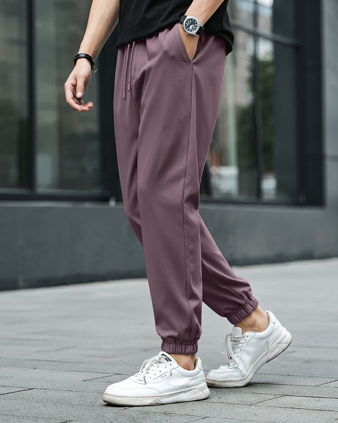 Men's Purple Oversized Joggers Online