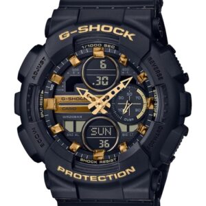 CASIO Women G-Shock GMA-S140M-1ADR Black Ana-Digi Dial Black Resin Strap Watch G1060