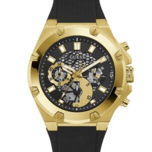 Men Black Patterned Analogue Watch GW0334G2