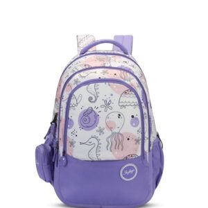 Charm 03 Purple School Backpack
