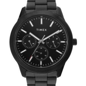 Men Brass Dial & Stainless Steel Bracelet Style Straps Analogue Watch- TWEG185SMU10