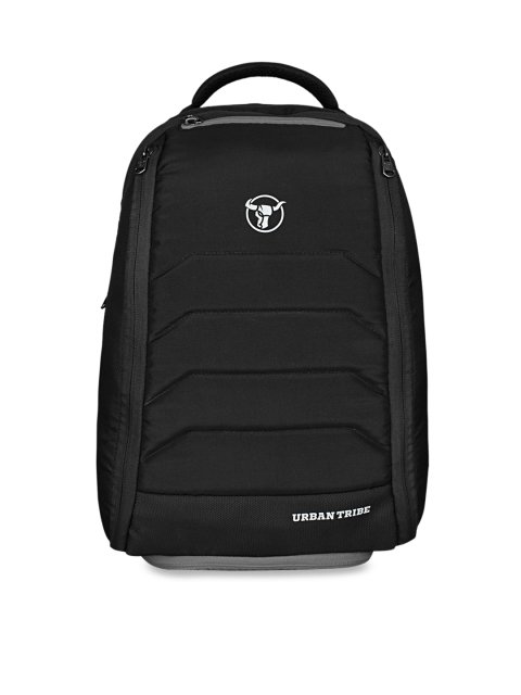 TRIBE Unisex Black Solid Backpack