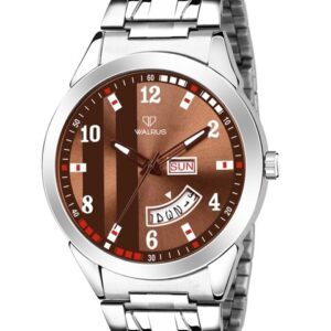 Men Brass Dial & Stainless Steel Straps Analogue Watch WWTM-INVC-XXIII-090707_D