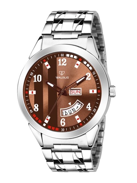 Men Brass Dial & Stainless Steel Straps Analogue Watch WWTM-INVC-XXIII-090707_D