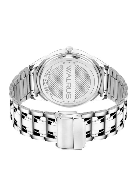 Men Brass Dial & Stainless Steel Straps Analogue Watch WWTM-INVC-XXIII-090707_D - Image 3