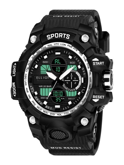 Men Patterned Dial & Straps Analogue and Digital Sports Watch EWTM-SPORTS-IV-020207 - Image 2