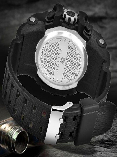Men Patterned Dial & Straps Analogue and Digital Sports Watch EWTM-SPORTS-IV-020207 - Image 3
