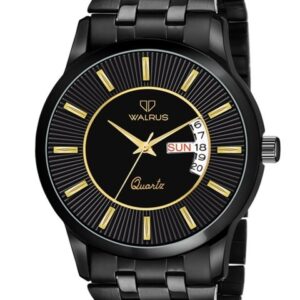 Men Round Dial & Date Aperture Analogue Watch WWTM-CLASSIC-III-020202_D