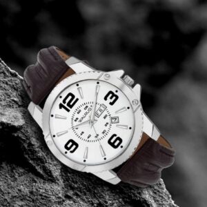 Men Silver-Toned Analogue Watch