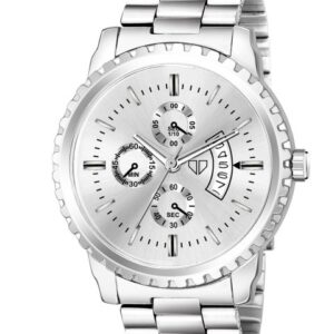 Men Silver-Toned Analogue Watch