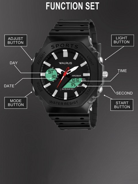 Sports Unisex Silicon Straps Digital LED Display Watch WWTM-SPORTS-020202 - Image 3