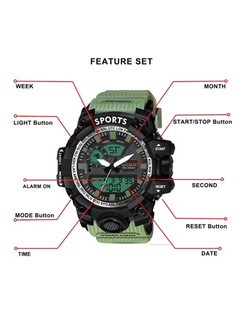 Sports-vi Unisex Patterned Straps Analogue and Digital Watch WWTM-SPORTS-VI-020402 - Image 4