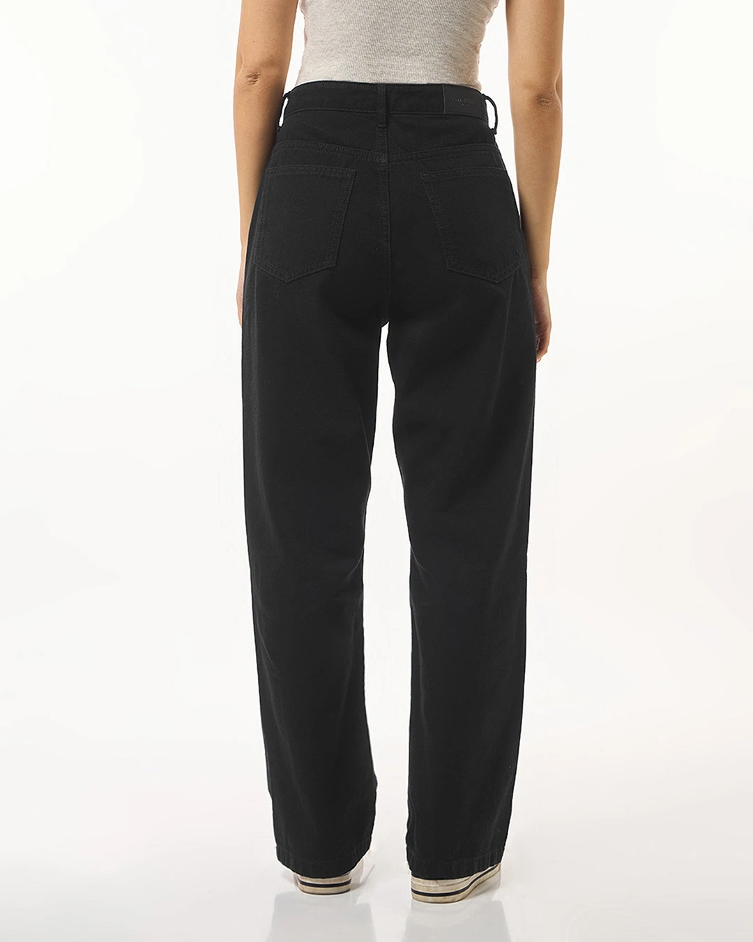 Black Baggy Wide Leg Jeans - Image 2