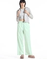 Light Green All Over Printed Wide Leg Pyjamas - Image 3