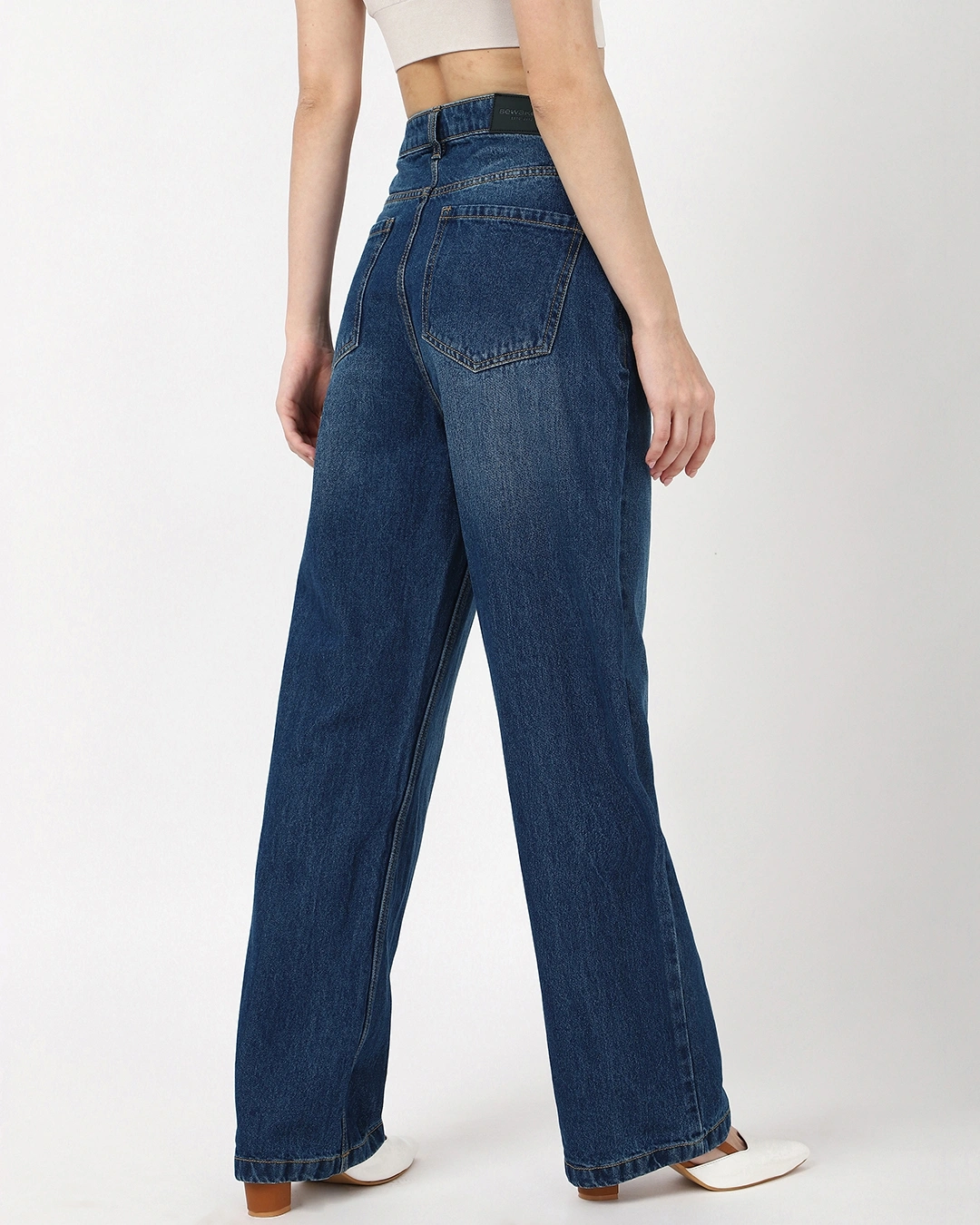 Blue Baggy Straight Fit Jeans - Image 2