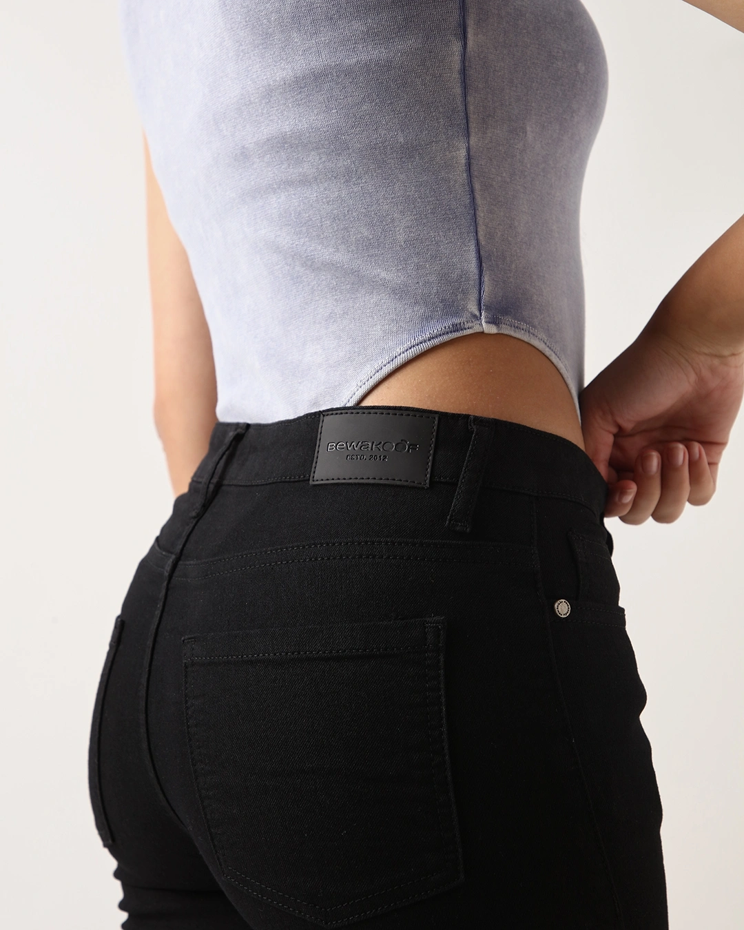 Jet Black Skinny Fit Jeans - Image 3