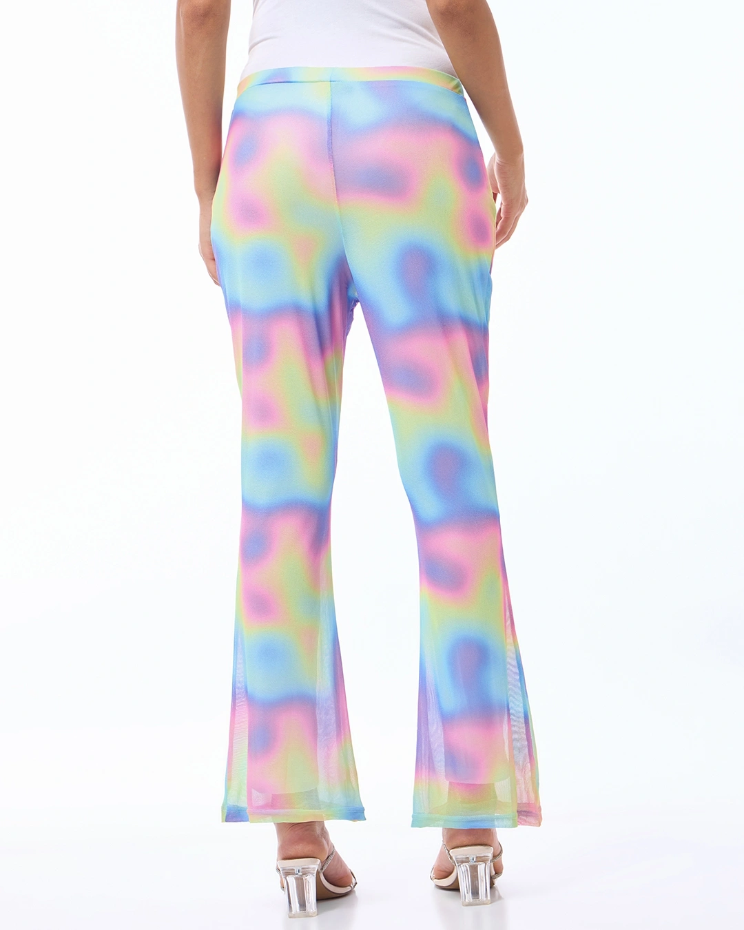 Multicolor All Over Printed Flared Pants - Image 2