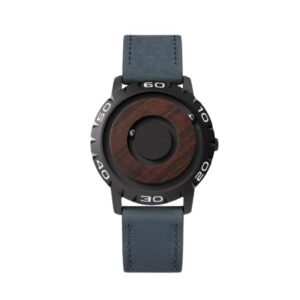 carl vinson®Magnetic Ball Men's Wooden Dial Watch | Creative Concept Borderless Design Wristwatch