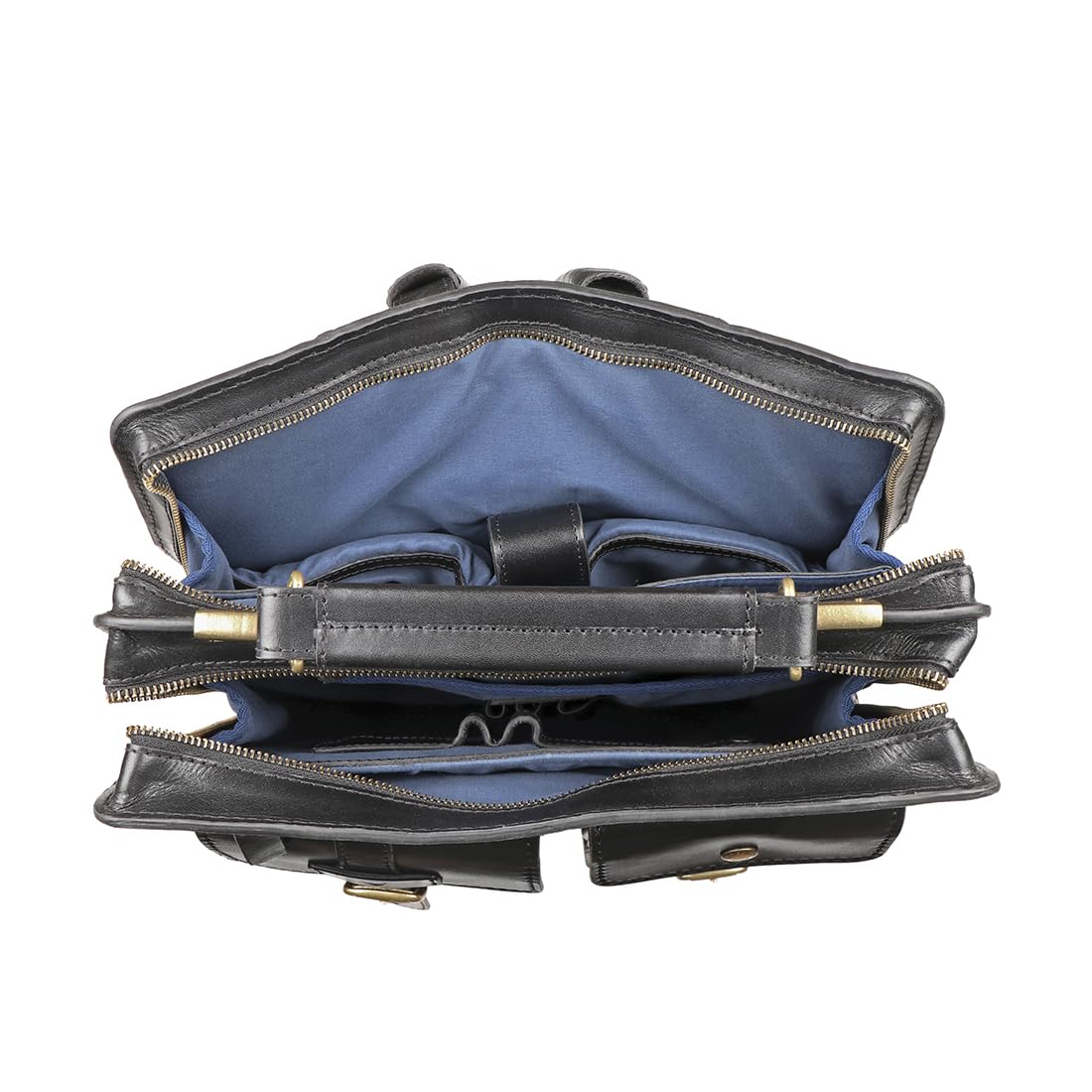 Hidesign Men's SUSTAIN-01 Black Leather Backpack-Large (8903439871352) - Image 3