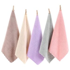 MKSL® Handkerchiefs for Women Girls Ultra Absorbent and Super Soft Microfiber Face Towels Multicolor (Pack of 6).