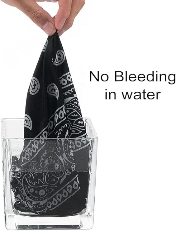 Aenon Fashion is my passion Soft Breathable Cotton Paisley Bandana Handkerchief For Hair Head Bike For Men & Women (1, White) - Image 5