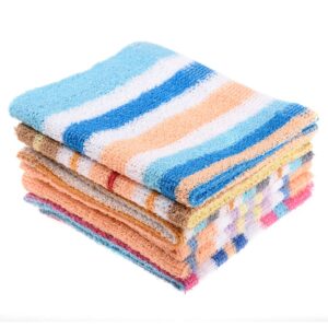 Kuber Industries Handkerchief|Terry Cotton Handkerchief for Woman|Sweat Absorbent Napkin Face Towel|Set of 6 (Assorted)