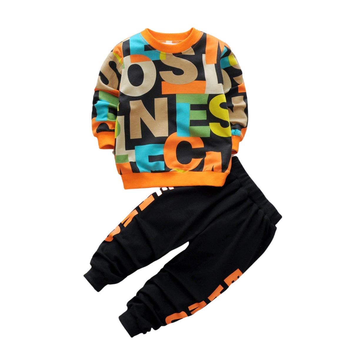 Googo Gaaga Boy's Cotton full Sleeves Printed Sweatshirt and Pant Set in Multi Color (3-4 Years) dress material - Shoppermaart
