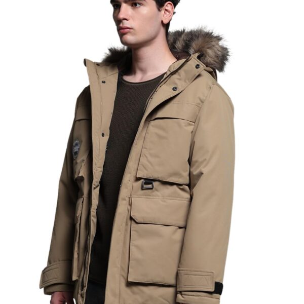 Jack & Jones Men Regular Fit Brown Jacket dress material - Shoppermaart