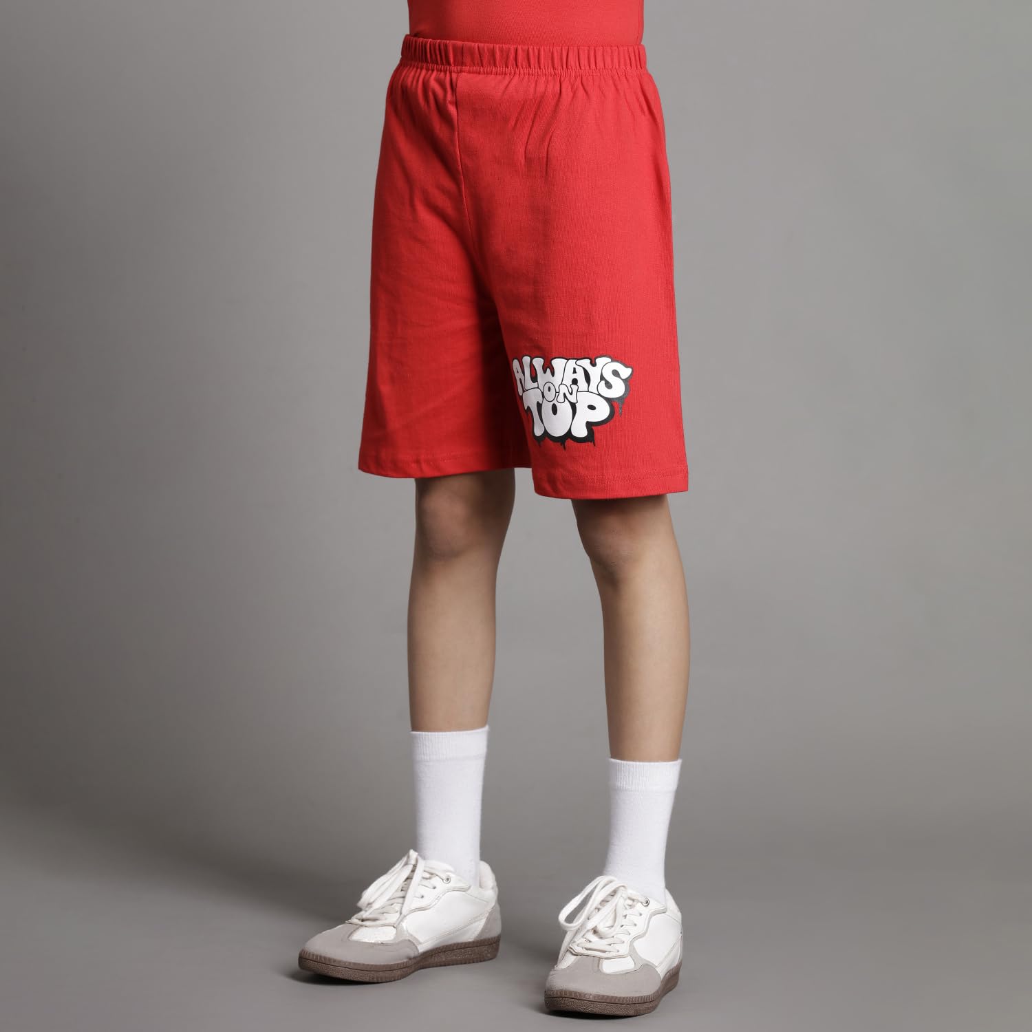 T2F Boy’s Printed Cotton Regular Fit Tshirt and Shorts Set (Pack of 3)