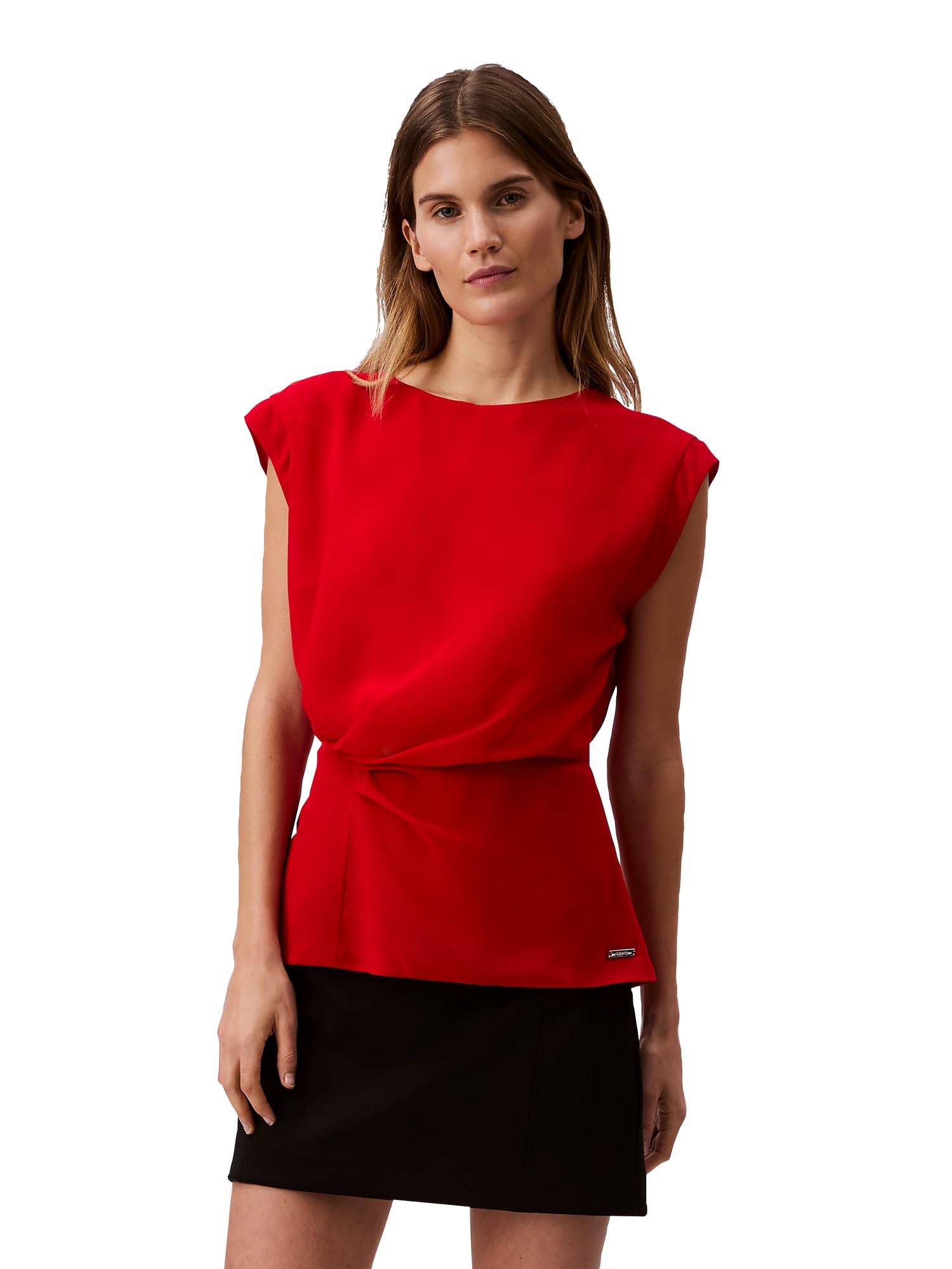 Calvin Klein Jeans Women Red Top dress material - Shoppermaart