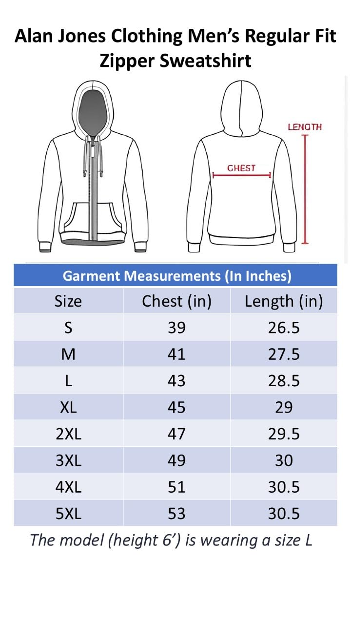 Alan Jones Clothing Men’s Solid Hooded Sweatshirt | Zip-Up Hoodie Jacket with Kangaroo Pocket, Drawstring Hood & Ribbed Hem | Casual Winterwear (Light Purple_XL)